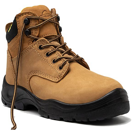 Yellow Work Boots for Men 6 Inches Comfortable Safety Boots Non