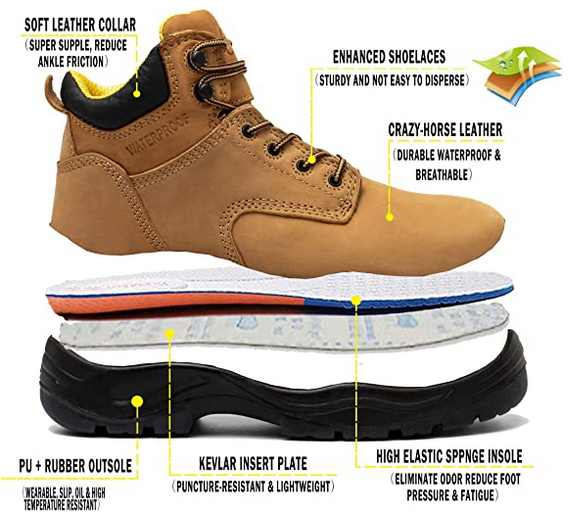 Anti slip work boots on sale
