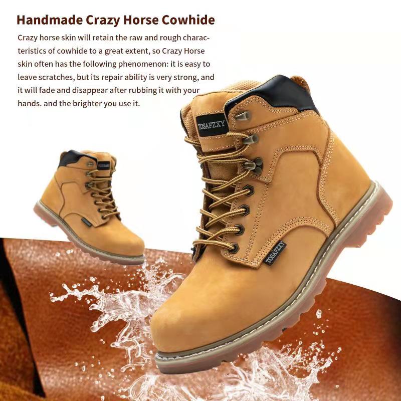 Crazy horse safety on sale boots